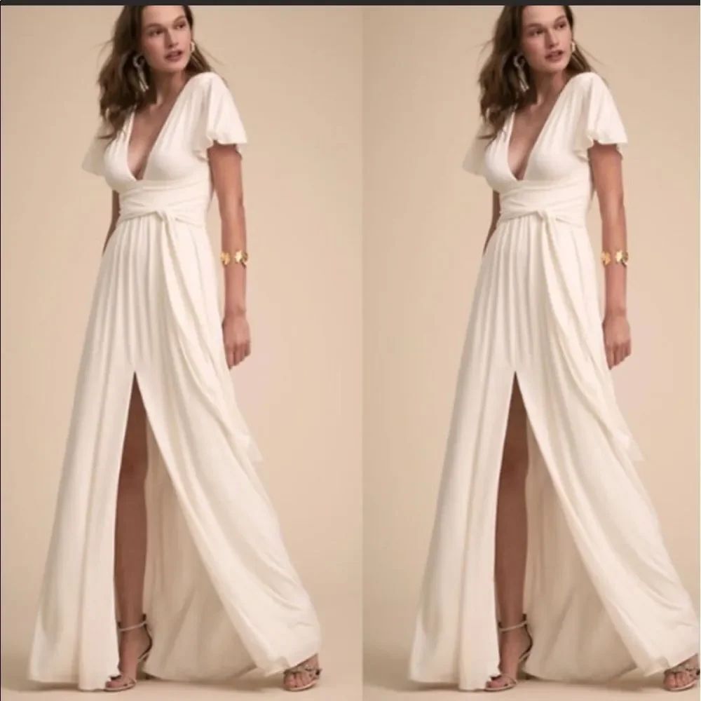 HALSTON
Cut out jersey maxi dress